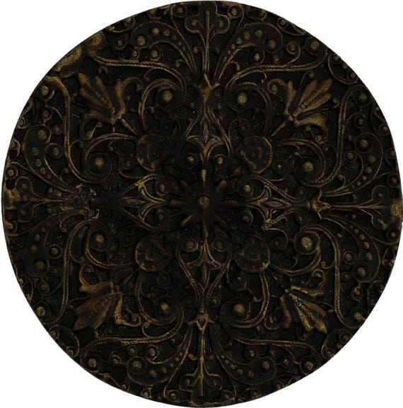 New Ornate Damask Rosette Scrollwork Pattern Revi… - image 1