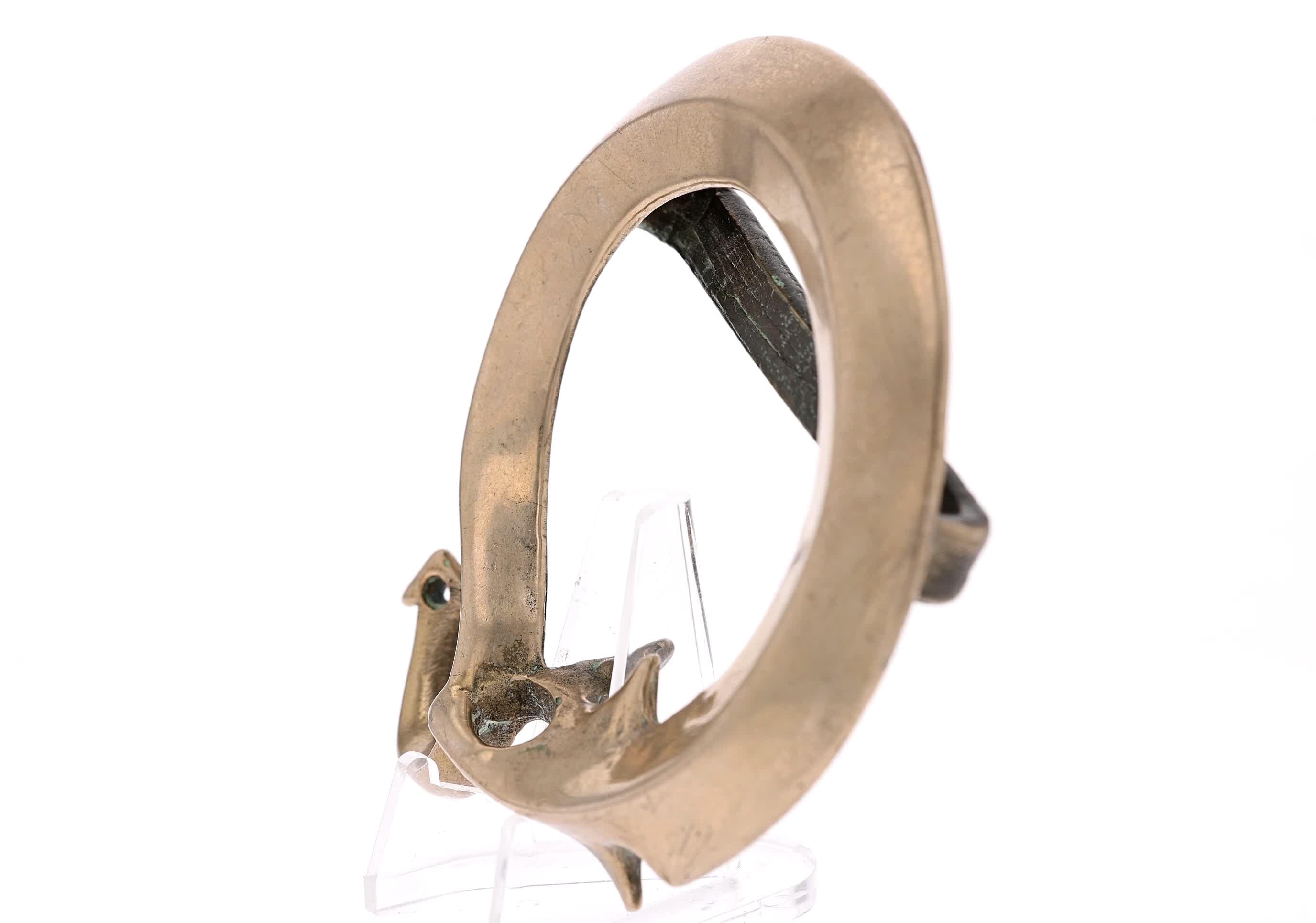 Fibbia Cintura Vintage Con Drago In Ottone Dorato - Ispirazione Fantasy, Adatta Per Cinture Da 40 Mm - Pirate Outfitters