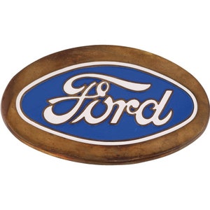 New Brass Ford Mustang Van Truck Ranger F-150 Bronco 1970s Nos Vintage Belt Buckle F-250 F-350 Xlt F-450 Semi Suv Off-Road 4x4 78 4 4wd