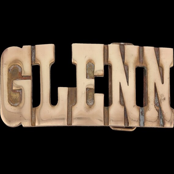 New Brass Glenn Glen Name Old School Hippie Hippy… - image 3