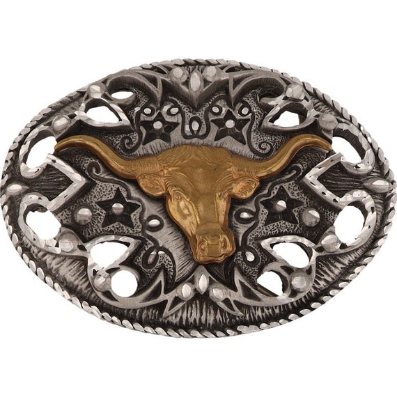 New Longhorn Cattle Steer Cow Skull Rancher Cowbo… - image 1