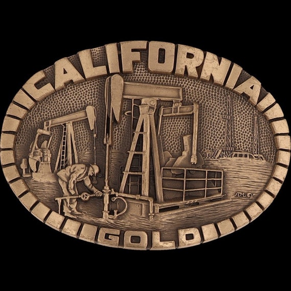 Brass California Pumpjack Oil Derrick Rig Oilfiel… - image 3
