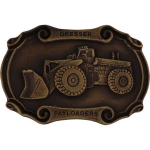 Commode 560 518 520 538 Chargeuse payante Construction minière Ih des années 70 Nos Boucle de ceinture Équipement de machinerie vintage Opérateur frontal de chargeuse utile 545