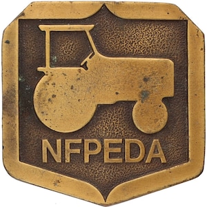 Fibbia per cintura vintage Nfpeda Case Ih International Harvester Ag Farming Farm anni '70