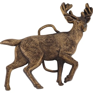 Hirsch Jäger Jagd Western Buck Buckel Hirsch Bogenschießen Wald 1980er Jahre Vintage Gürtelschnalle Bogen Wildjagd Cowboy Elch Whitetail Trophy