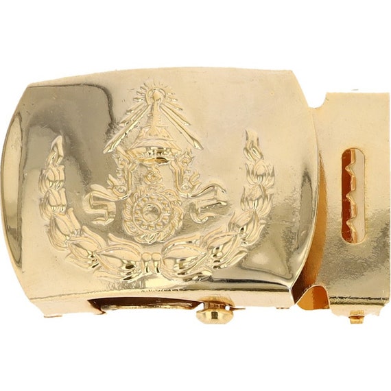 Fibbia Per Cintura In Ottone Militare Originale 2¼" 2 Pezzi - Foto 3