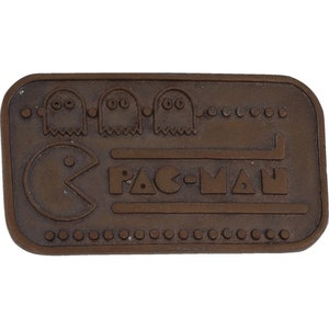 Pac-Man Video Arcade Game Atari Pacman Gamer Classic 1980s Vintage Belt Buckle Gaming Memorabilia Bally Midway Ghost