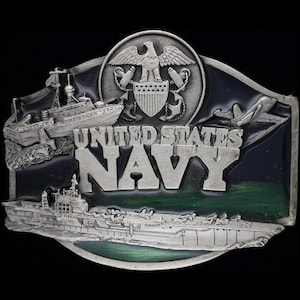 Us Navy Usn Military Sailor Aviation Scpo Uss Military 1980s Nos Vintage Belt Buckle Veteran Vet Cpo Anchor Officer Naval Soldier Retired