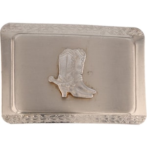 Cowboy Cowgirl Boots Spurs Western Farmer Rancher Rodeo 70s Vintage Belt Buckle Country Chic Flair Trophy Flower Southwest Wear Horse Rider