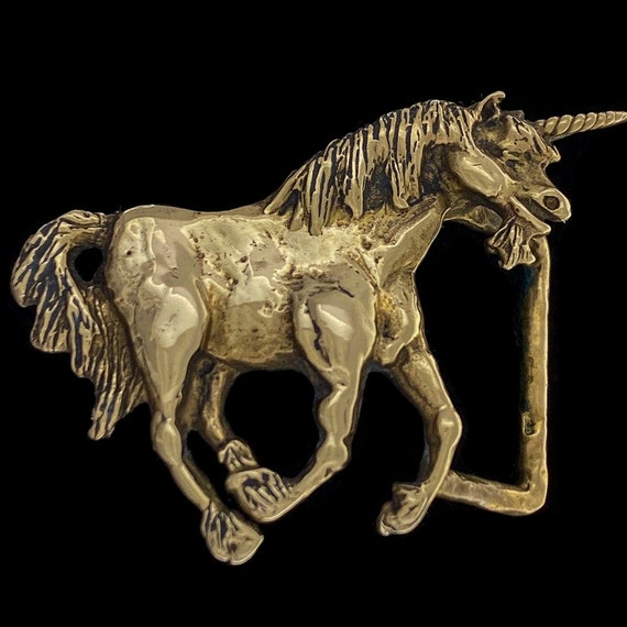 Sm Brass Unicorn Stefan Tofano Fantasy Brutalist … - image 1