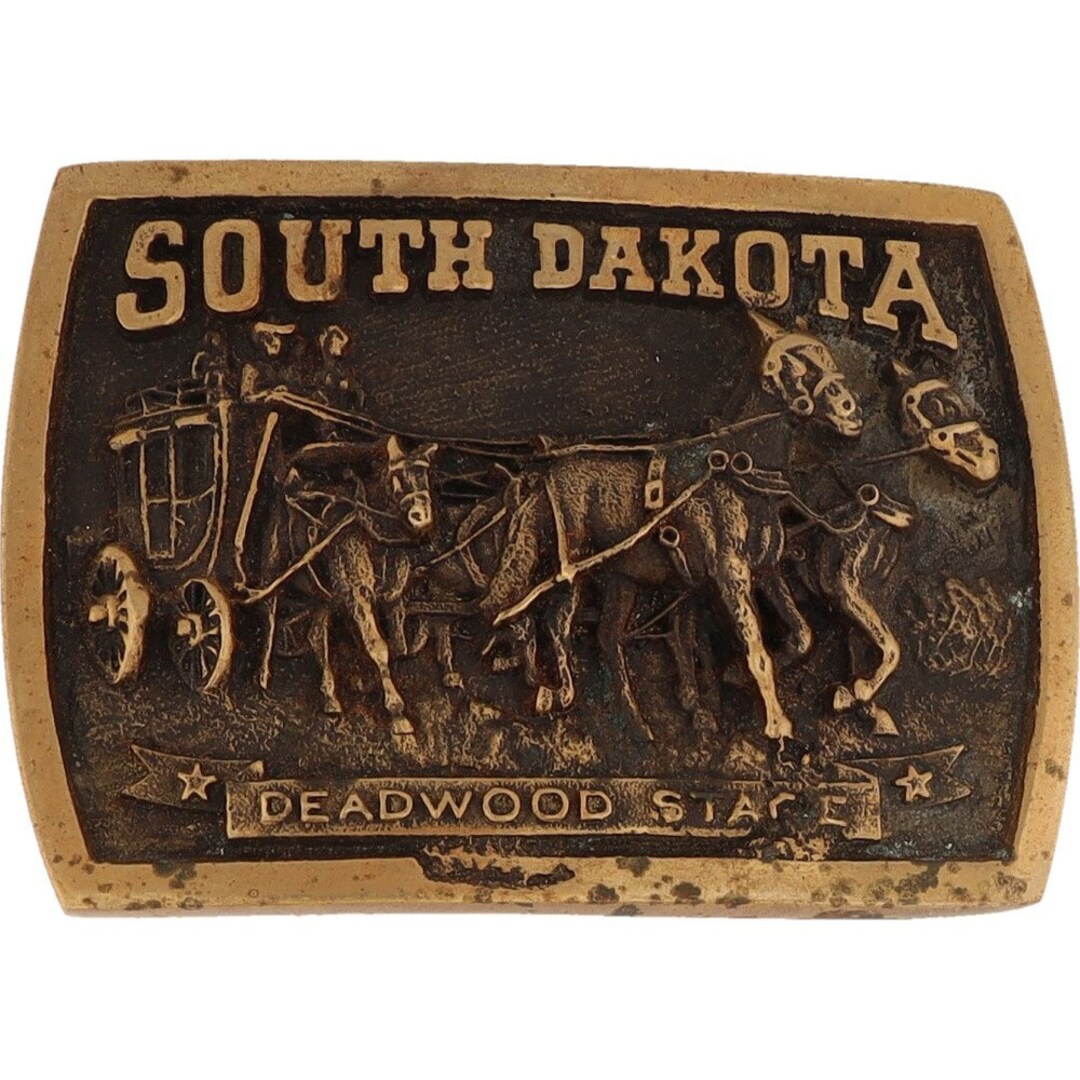 Brass Deadwood South Dakota Horse Stage Coach Rodeo 1970s - Etsy