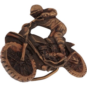New Motocross Mx Sx Supercross Moto Dirtbike Rider 80s Nos Vintage Belt Buckle Dirt Bike Moto Cross Motorcycle Atc Off Road Biker