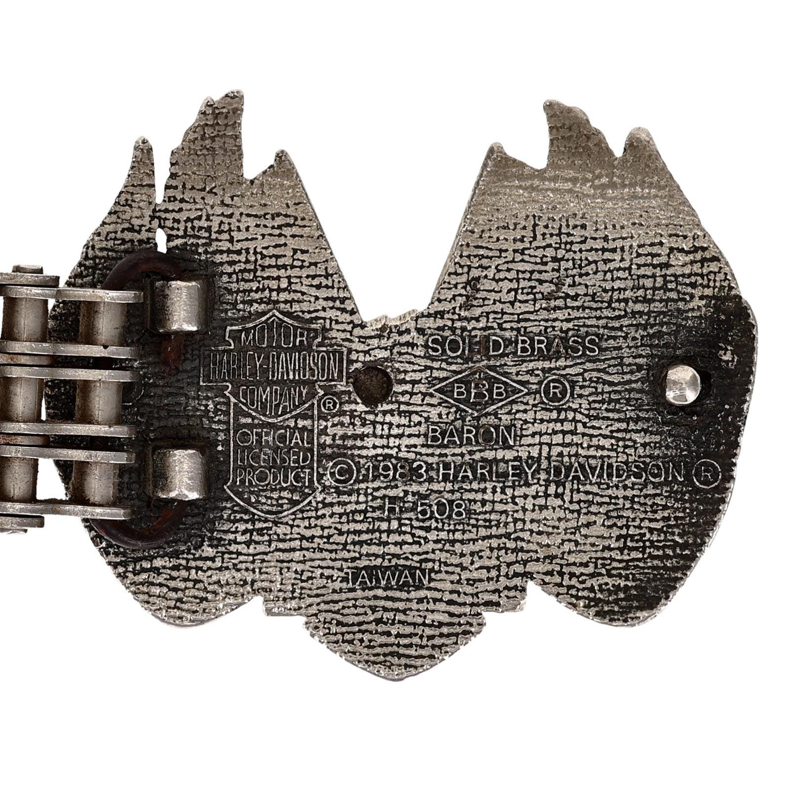 VINTAGE Harley Easy Rider 1970s Eagle Head Belt 42 44 Motorcycle Primary Chain Original 70 main image 4