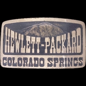 Hp Hewlett Packard Computer It Tech Colorado 1970s Nos Vintage Belt Buckle Service Award Palo Alto California Employee Circuit Board Chip