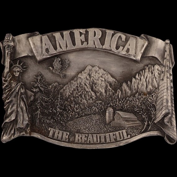 America Beautiful Patriotic Western Cowboy Nature… - image 3