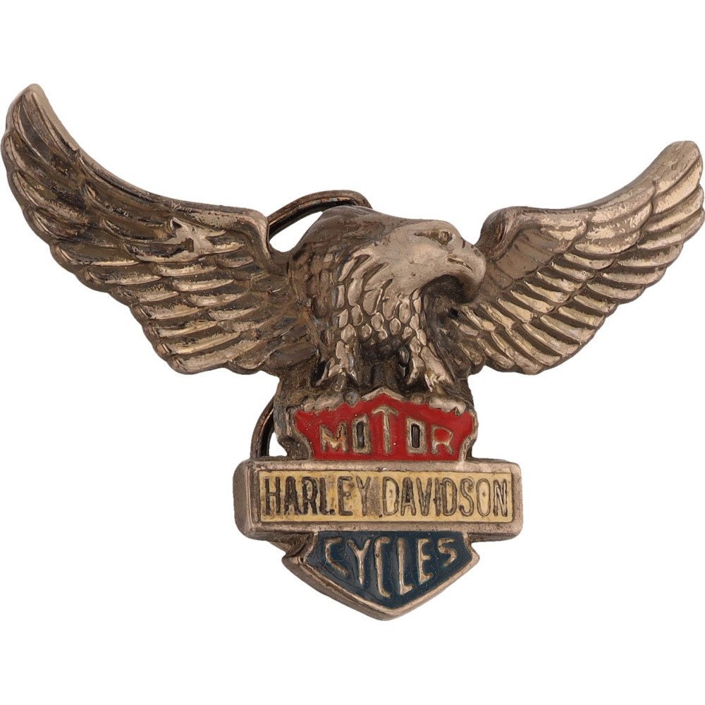 Harley Davidson Motorcycle Eagle Rider Biker Logo Wings 70s