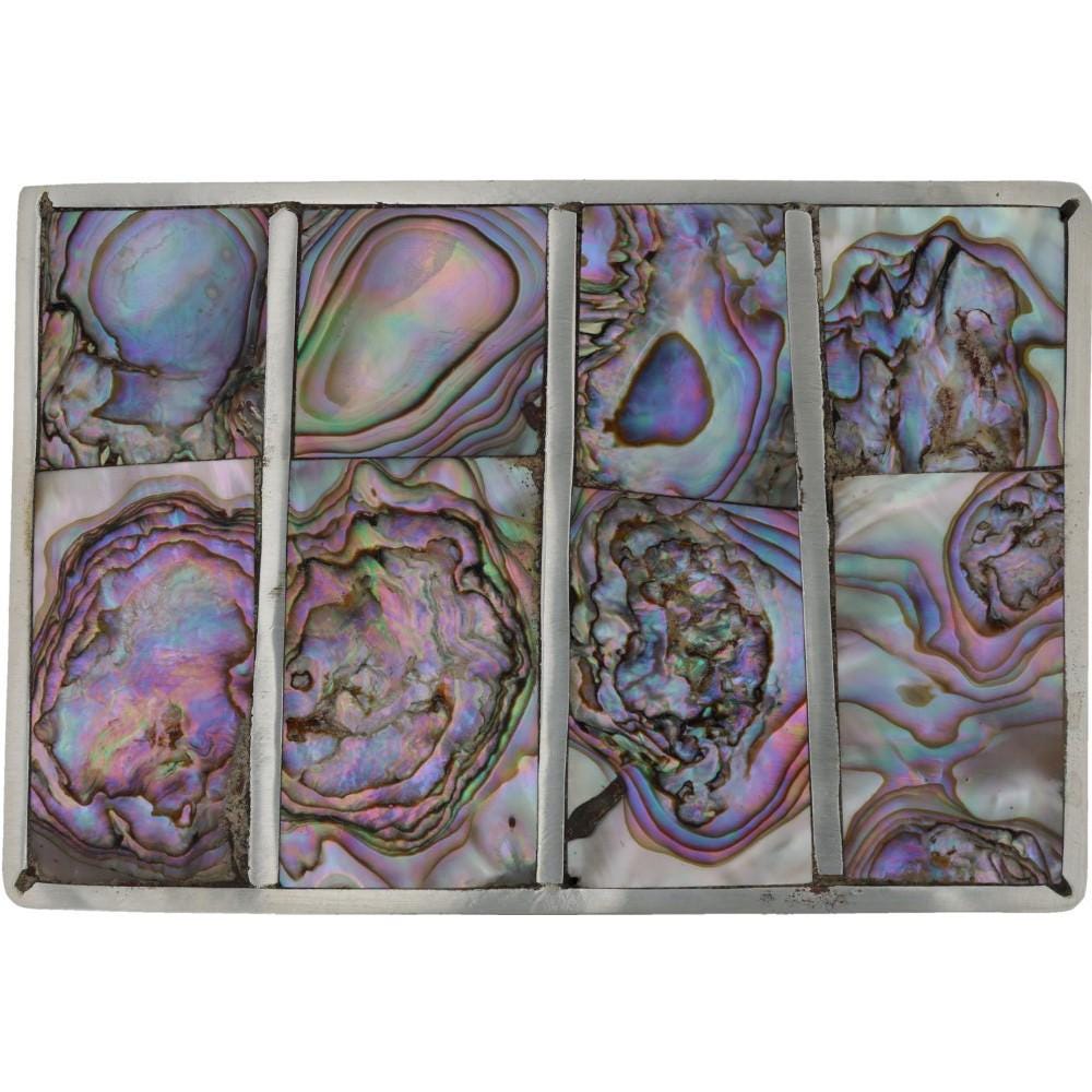 N Silver Abalone Shell Hippie Boho Cowgirl Southwest Vintage  display picture 2