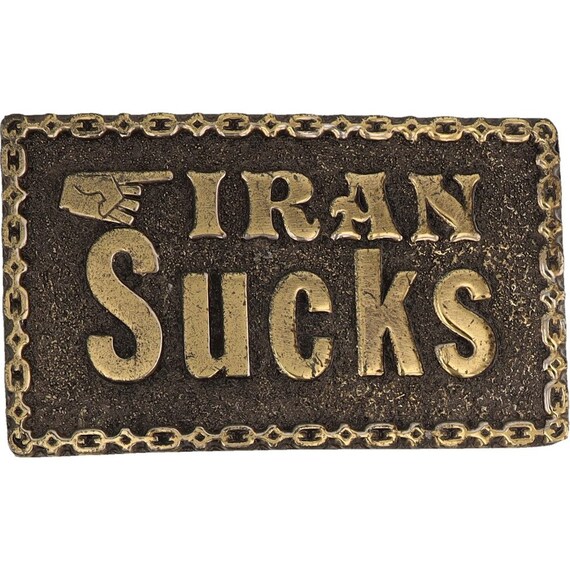 USA Made Iran Sucks Funny Joke Political War Vete… - image 1