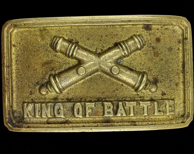 King of Battle Army Field Artillery Corps Insignia Military Cannon Fort