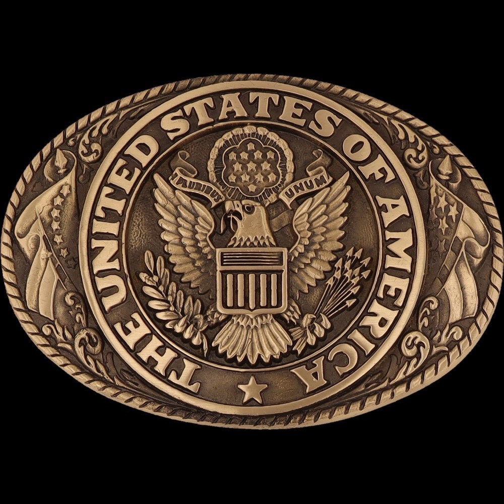 Brass Seal United States America Veteran Western Cowboy Nos  display picture 3