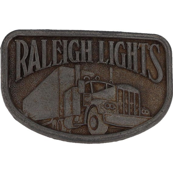 Raleigh Lights Big Rig Trucker Cigarettes Semi Peterbilt Rig Vintage Belt  Buckle Otr Transport Freight Carrier 18 Wheeler Diesel Hauler