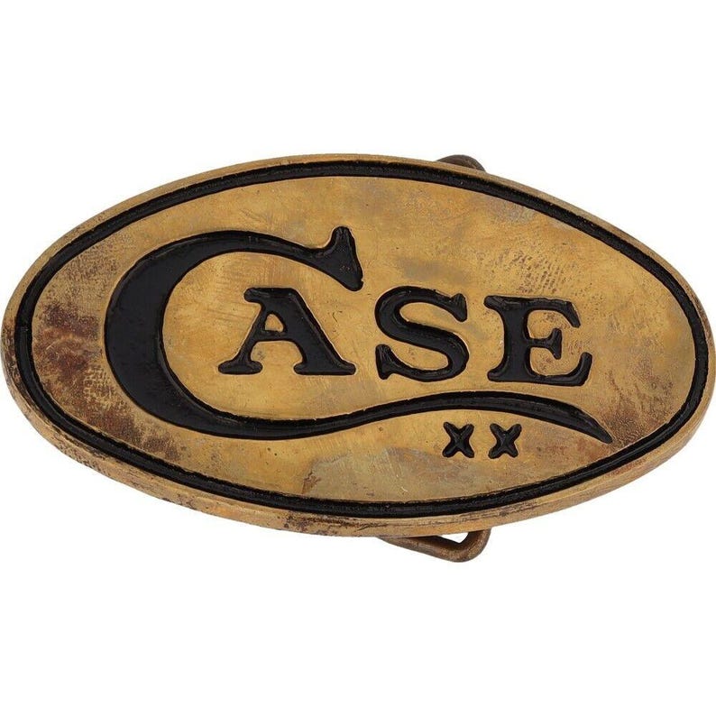 New Brass Case Xx Cutlery Pocket Knife Stag Knives Western 1970s Nos Vintage Belt Buckle Maker Cowboy Western Hunter Hunting Hunt Fish Wr image 1