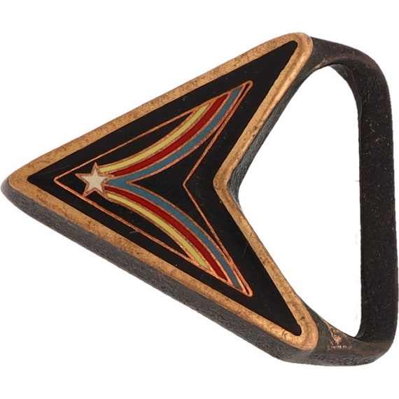 Rare Brass Tech Ether Flying V Cloisonne Arrow Hippie 82  display picture 2
