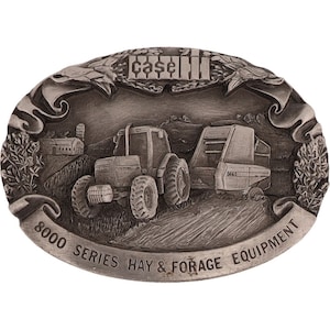 J I Case Ih Hay Forage 8440 Rotopressa Attrezzatura Agricola Fibbia per Cintura Vintage 8000 Imballaggio Agricoltura Ji Ag Agricoltore
