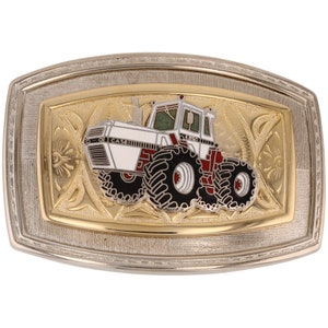Attrezzi agricoli per trattori Case, agricoltore, agricoltura, agricoltura, fibbia per cintura vintage, aratura, semina, attrezzo, mietitrice internazionale Ji Ih