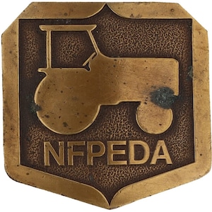 Nfpeda Case Ih International Harvester John Deere 1970s NOS Vintage Belt Buckle National Farm Power Equipment Dealers Association Agricoltura