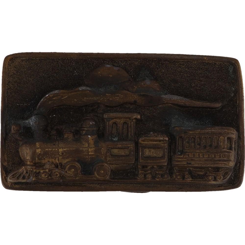 Vintage Steam Locomotive 4-4-0 Freight Conductor 1970s Belt Buckle Ry Engine Lover Rail Travel Line Railroadiana