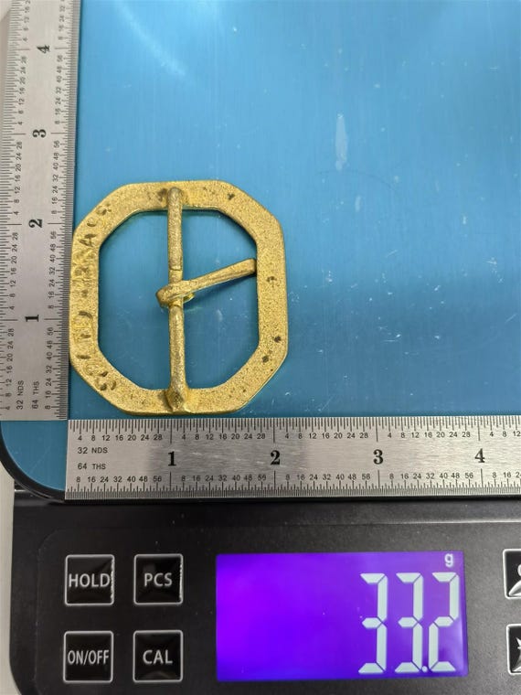 Brass Hand Cast Openwork Geometric Studio Accesso… - image 6