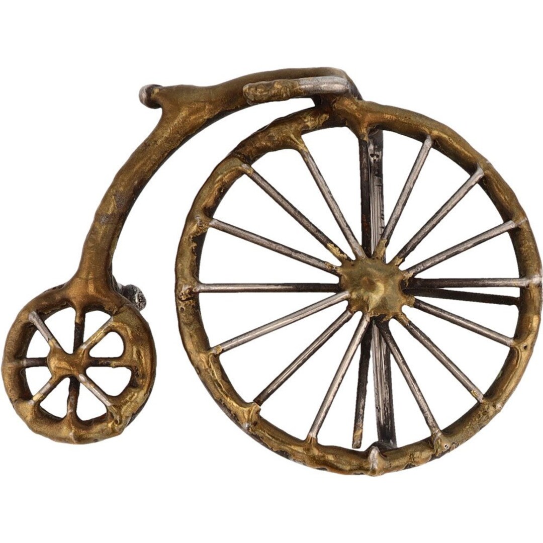 Penny Farthing High Wheel Bicycle Brutalist Handmade 1970s Vintage Belt ...