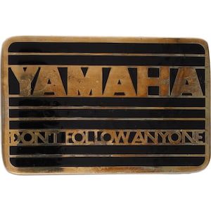 Brass Yamaha Motorcycle Dirt Bike Ski Atv Atc Snowmobile 1970s Nos Vintage Belt Buckle Xs1100 Xs Eleven Motocross Enduro Biker