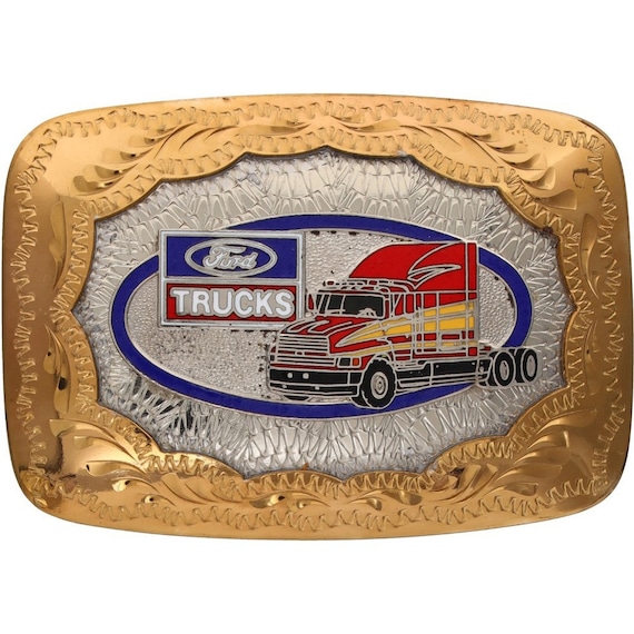 Trucker Belt Buckle Truck Driver Big Rig 18 Wheeler Trucks