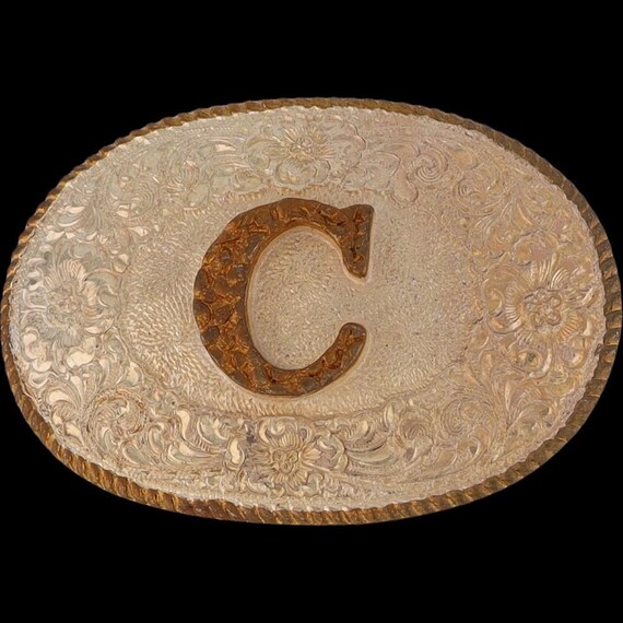 New Silver C Letter Initial Name Chris Chad Caleb… - image 3