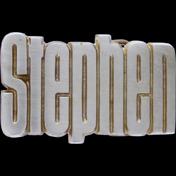 Brass Steven Steve Stevie Stephen Name Tag Vintag… - image 3