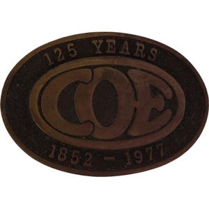 Coe 125 Machinery Builder Oilfield Tool Oil Gas Vintage Belt Buckle
