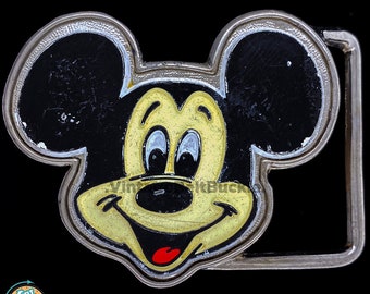 Classic Mickey Mouse Pose Black Buckle-Down Web Belt Classic Mickey Mouse Pose Black Buckle-Down Web Belt