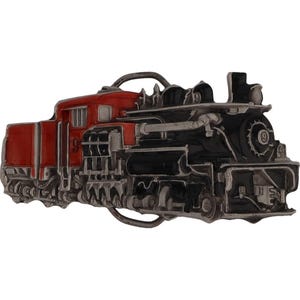 Shay Locomotive Geared Steam Logging Mining Railroad 1980s Vintage Belt Buckle Ry Engine Lover Rail Travel Line Sign Depot Railroadiana