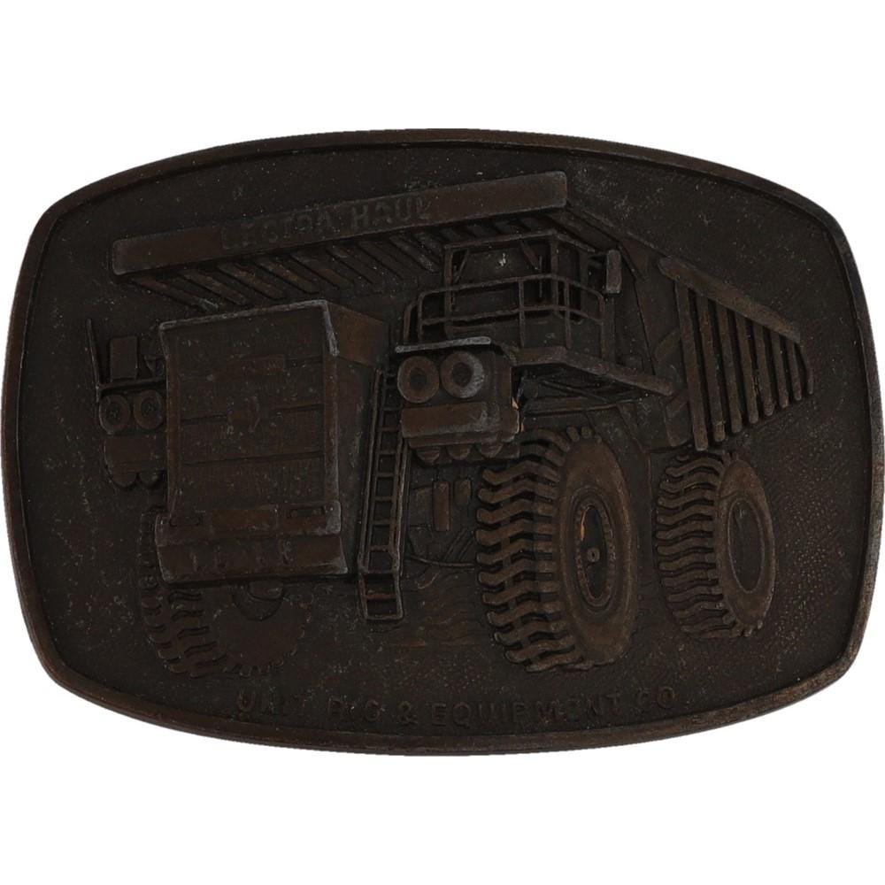 Lectra Haul Rig Equipment Dump Truck Mining Construction Vintage Belt Buckle Machinery Miner Unit