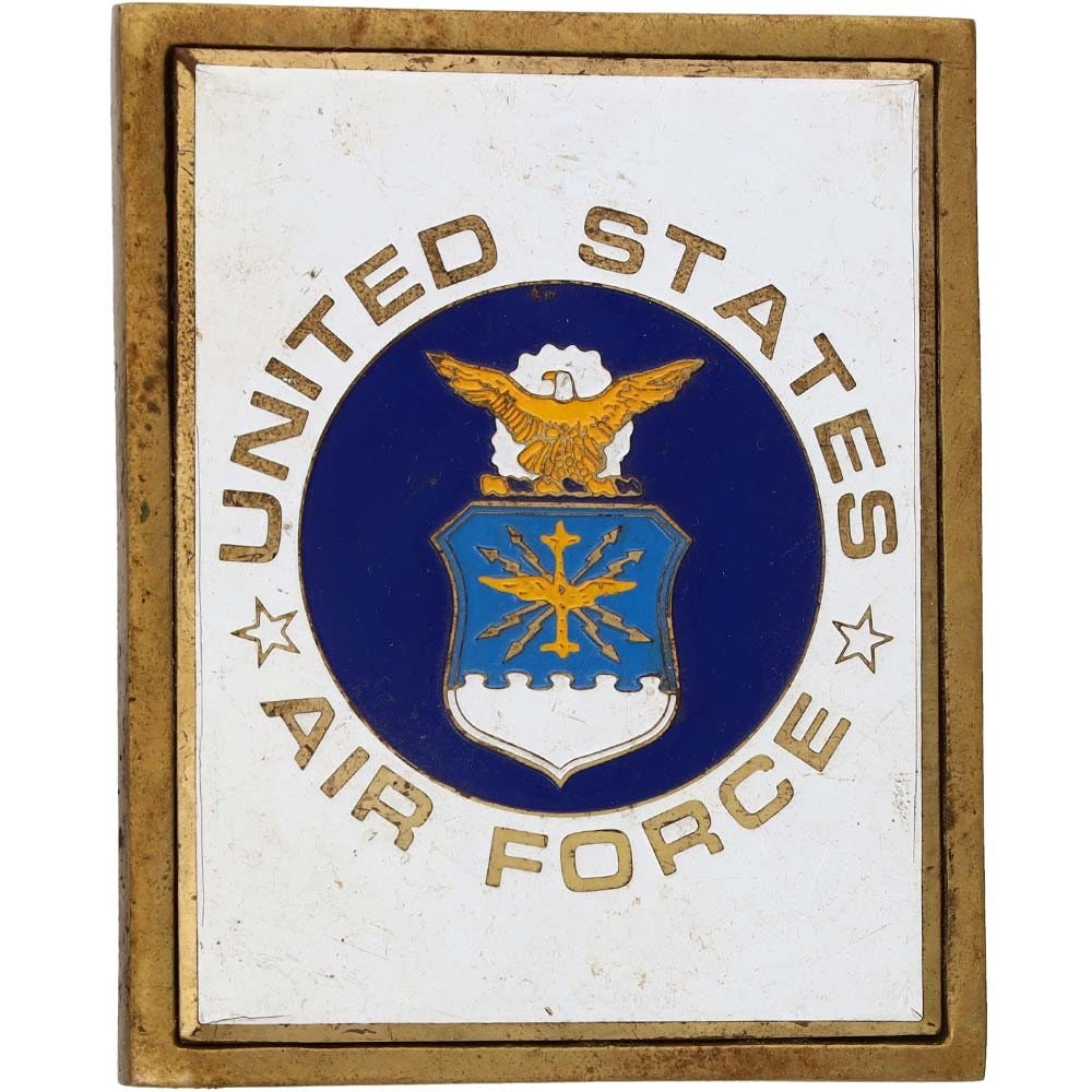 Brass Usaf Air Force Military Logo Aviation Veteran Pilot 80s