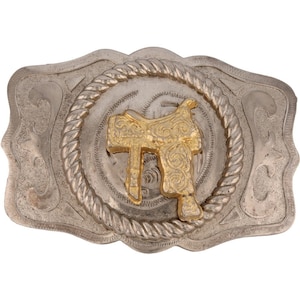 Xl Cowboy Cowgirl Horse Saddle Western Farmer Rancher Rodeo Vintage Belt Buckle Country Chic Flair Southwestern Southwest Wear Rider
