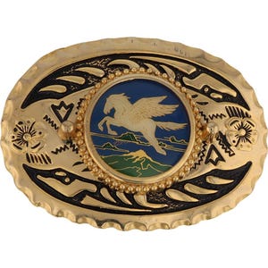 Pegasus Belt Buckle - Etsy display picture 1