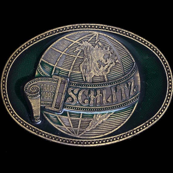 Vintage Schlitz Beer Belt Buckle