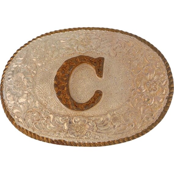 New Silver C Letter Initial Name Chris Chad Caleb… - image 1