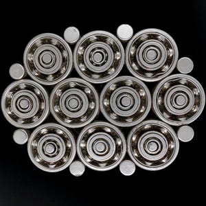Skateboard Wheel Steel Ball Bearings Sculpture Welded Art Artwork Unique Skater Skateboarding Gift 1990s Vintage Belt Buckle