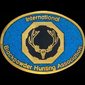 Brass Turquoise Intl Black Powder Hunting Muzzleloader Flint Lock Pistol 80s Vintage Belt Buckle Remington Rifle 1816 Flintlock Gun Western