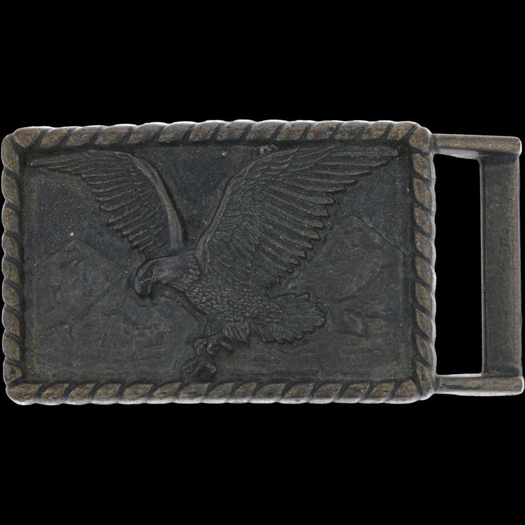 Eagle Hawk Bird Veteran Biker Nature Hippie Vintage Belt Buckle ...