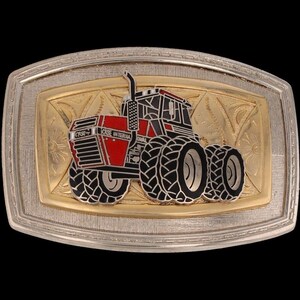 Case Ih 4494 4wd Tractor Agricultural Farming Equipment Nos Vintage Belt Buckle Cultivation Tillage Hauling Operating Implement Plow Seeder image 4